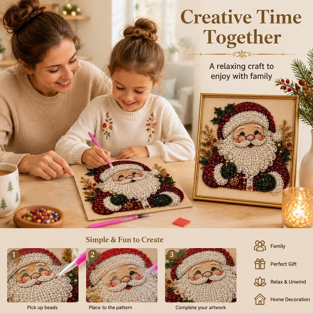 Embroidery Xmas - Kit Fai-da-Te di Arte con Perle
