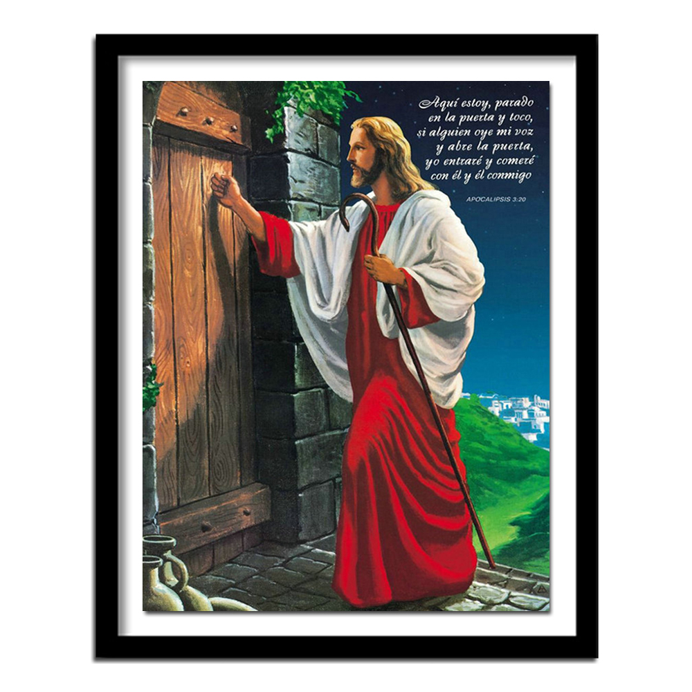 Embroidery Jesus - Ricamo diamante 5d fai-da-te gesù bussò