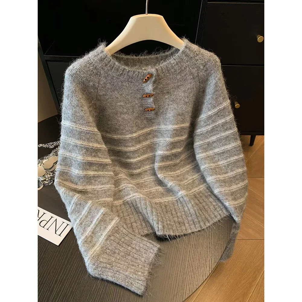 Embroidery Origin - Maglione da Donna in Lana e