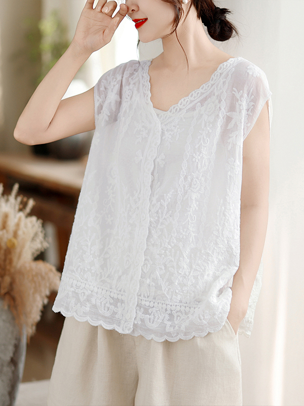 Embroidery Vest - Nuovo Gilet Estivo con Ricami Elaborati,