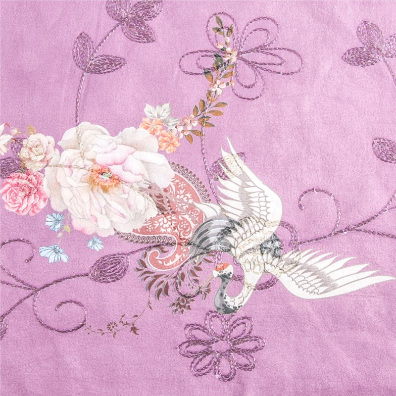 Velvet Fabric Embroidery - tessuto stampato in velluto con ricamo