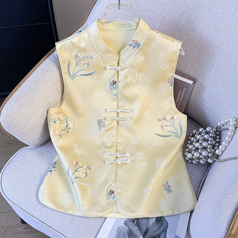 Embroidery Vest - Nuovo Gilet da Donna Hanfu in