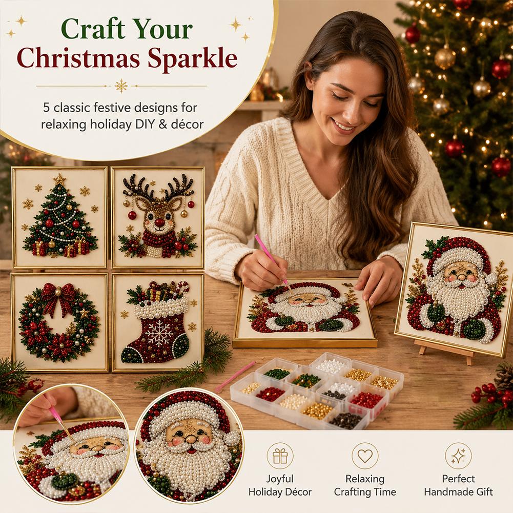 Kit Fai-da-Te di Arte con Perl - Embroidery Xmas recensione e prezzo
