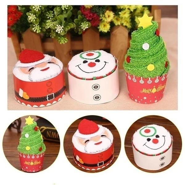 Asciugamani di Natale 30 * 30  - Embroidery Xmas Decorations recensione e prezzo