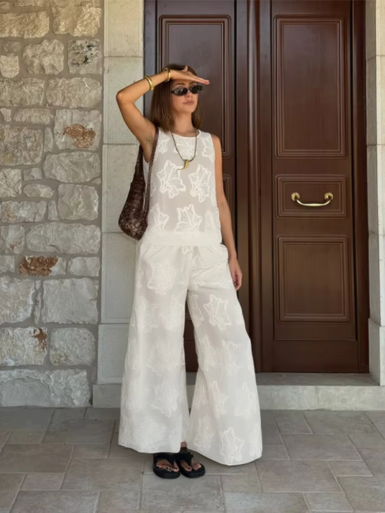 HH Set di pantaloni da donna c - Embroidery Vest recensione e prezzo