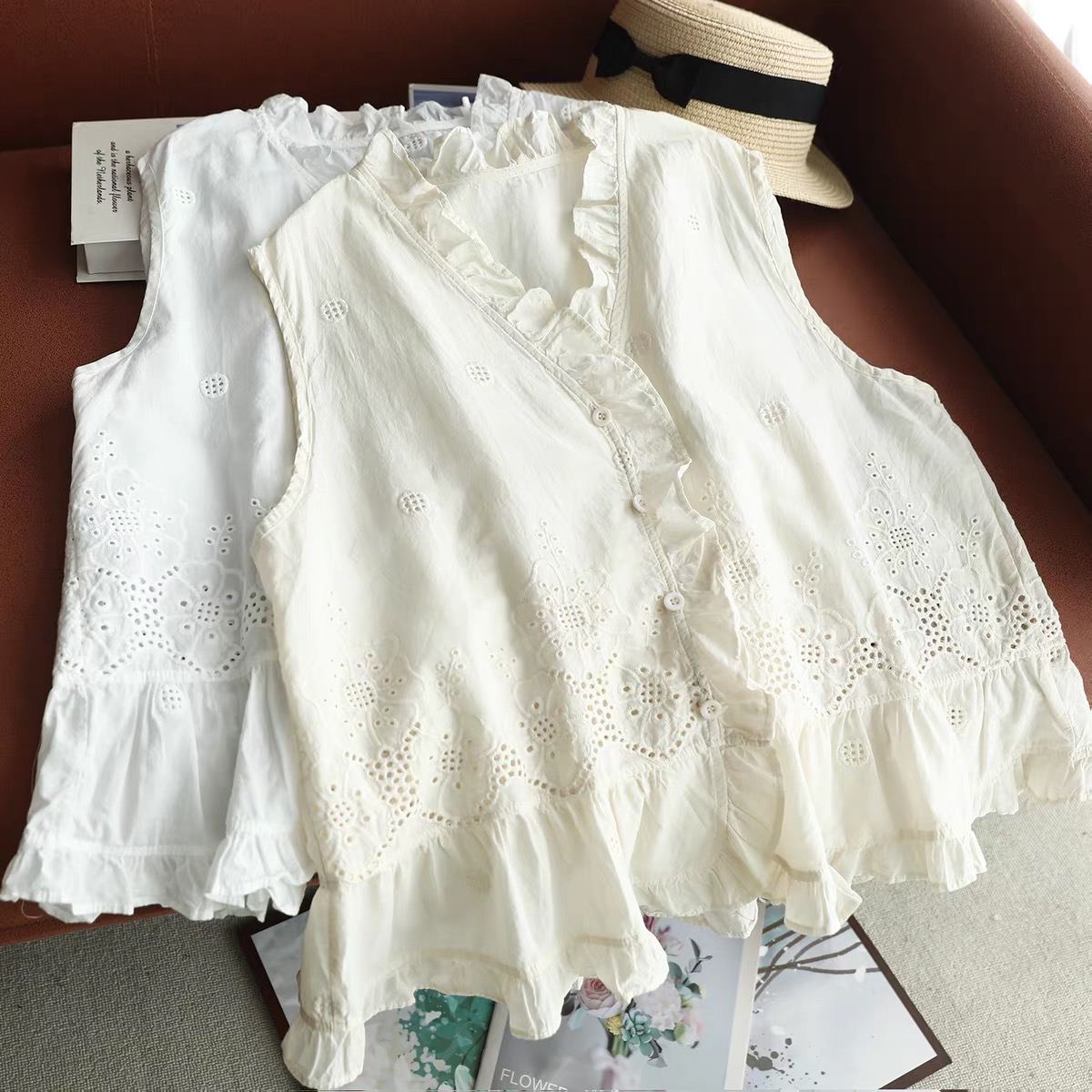Top Senza Maniche da Donna con - Embroidery Vest recensione e prezzo