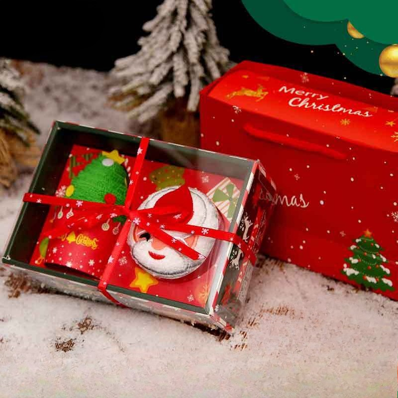 Asciugamani natalizi 30*30cm a - Embroidery Xmas Decorations recensione e prezzo