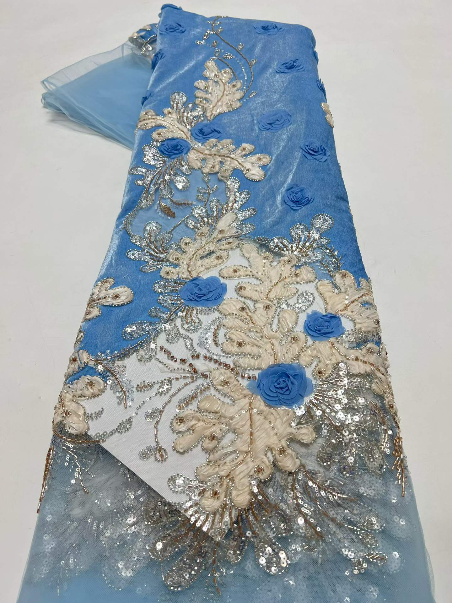 Tessuto in pizzo di velluto fr - Velvet Fabric Embroidery recensione e prezzo