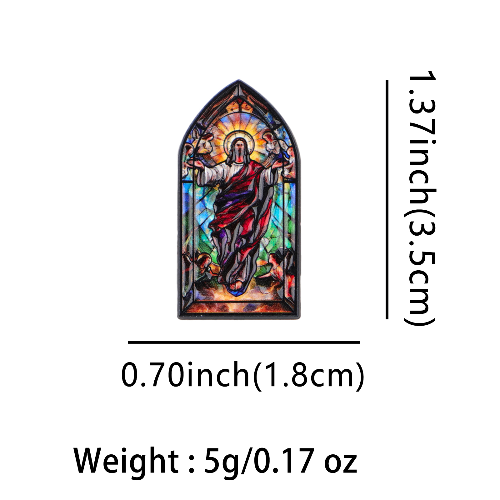 Spille vintage con immagine di - Embroidery Jesus recensione e prezzo