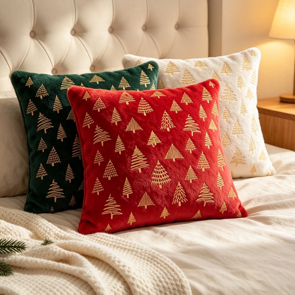 Fodera per cuscino natalizio c - Embroidery Xmas Decorations recensione e prezzo