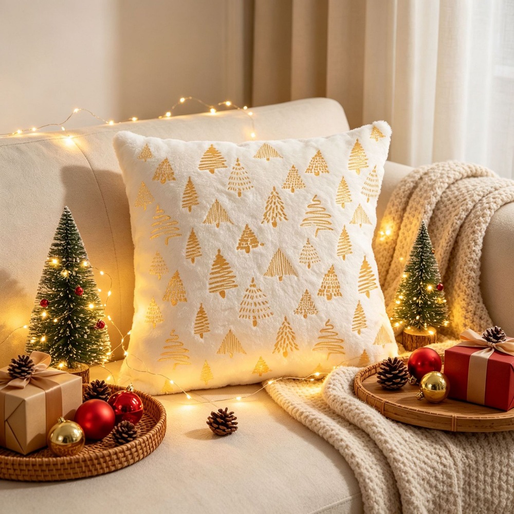 Fodera per cuscino natalizio c - Embroidery Xmas Decorations recensione e prezzo