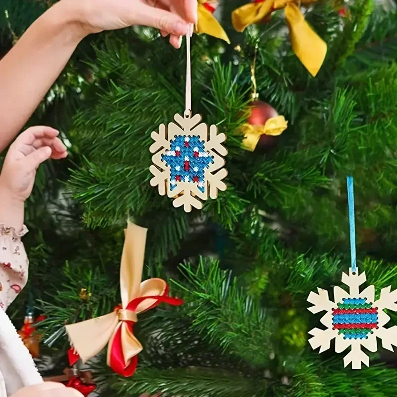 Set di 12 Ciondoli Ricamati a  - Embroidery Xmas Decorations recensione e prezzo